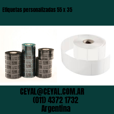 Etiquetas personalizadas 55 x 35