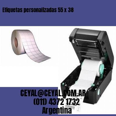 Etiquetas personalizadas 55 x 38