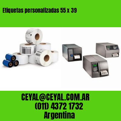 Etiquetas personalizadas 55 x 39