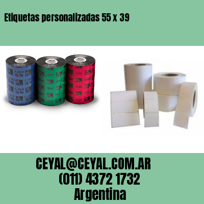 Etiquetas personalizadas 55 x 39