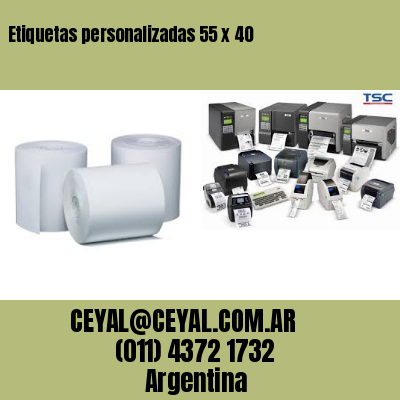 Etiquetas personalizadas 55 x 40