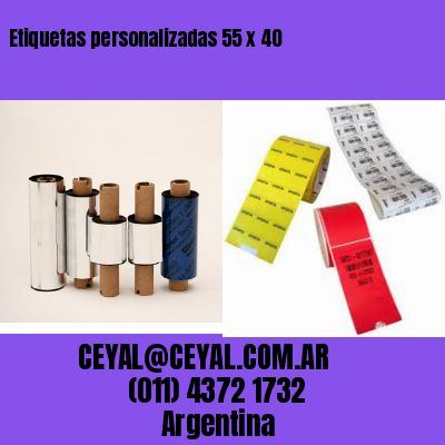 Etiquetas personalizadas 55 x 40