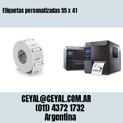 Etiquetas personalizadas 55 x 41