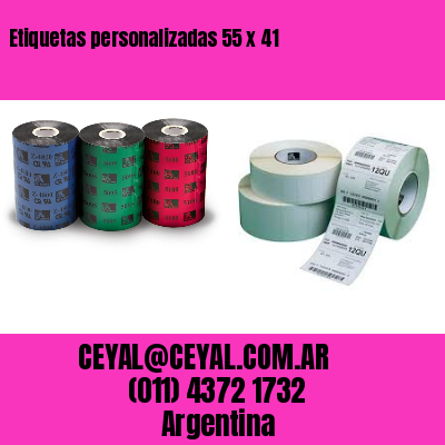 Etiquetas personalizadas 55 x 41