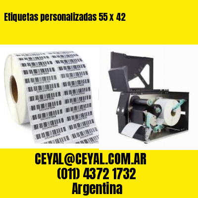 Etiquetas personalizadas 55 x 42