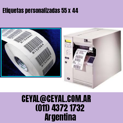 Etiquetas personalizadas 55 x 44