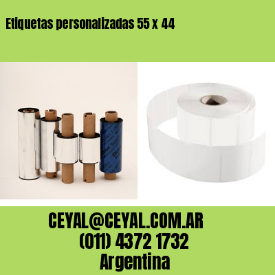 Etiquetas personalizadas 55 x 44