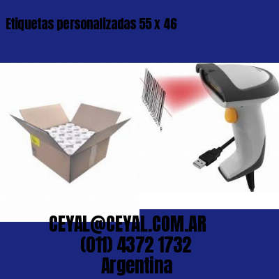 Etiquetas personalizadas 55 x 46