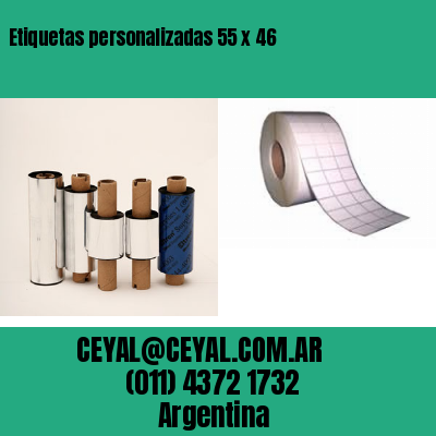 Etiquetas personalizadas 55 x 46