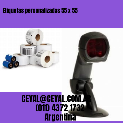 Etiquetas personalizadas 55 x 55