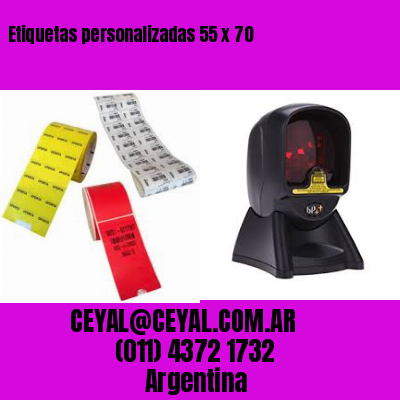 Etiquetas personalizadas 55 x 70