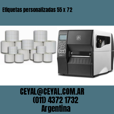 Etiquetas personalizadas 55 x 72