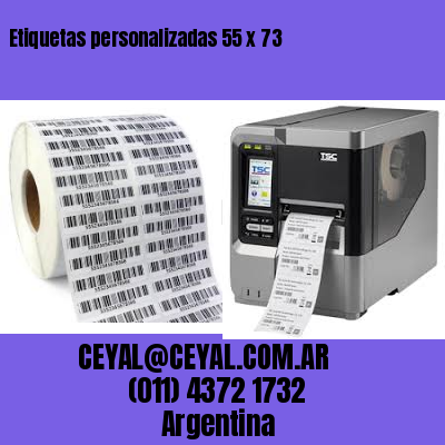 Etiquetas personalizadas 55 x 73