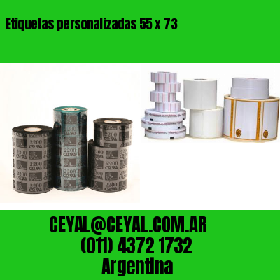 Etiquetas personalizadas 55 x 73