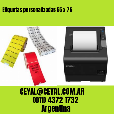 Etiquetas personalizadas 55 x 75
