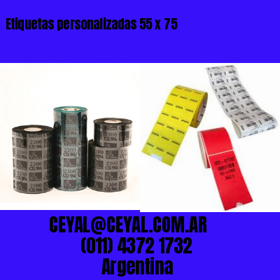Etiquetas personalizadas 55 x 75