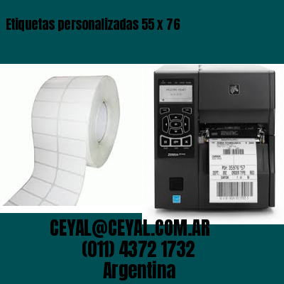 Etiquetas personalizadas 55 x 76