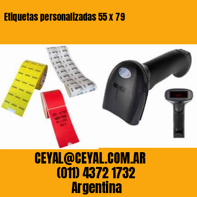 Etiquetas personalizadas 55 x 79