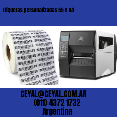 Etiquetas personalizadas 55 x 84