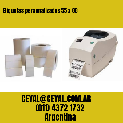 Etiquetas personalizadas 55 x 88