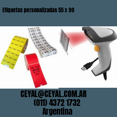 Etiquetas personalizadas 55 x 90