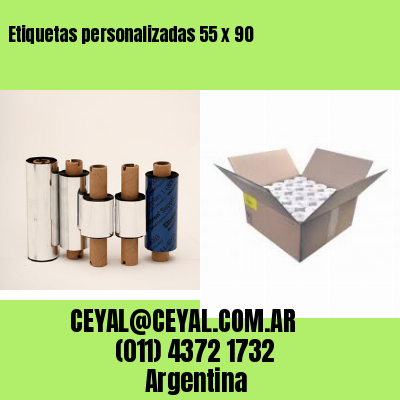 Etiquetas personalizadas 55 x 90