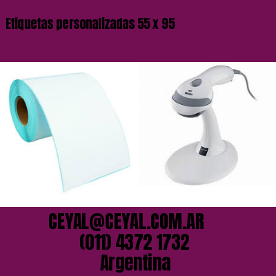 Etiquetas personalizadas 55 x 95