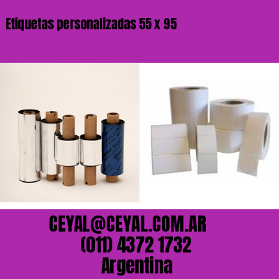 Etiquetas personalizadas 55 x 95