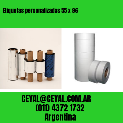 Etiquetas personalizadas 55 x 96