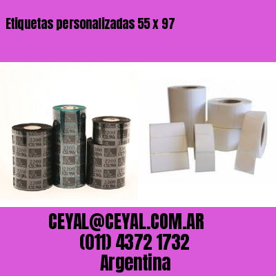 Etiquetas personalizadas 55 x 97