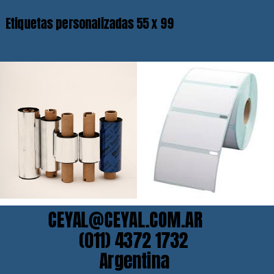 Etiquetas personalizadas 55 x 99