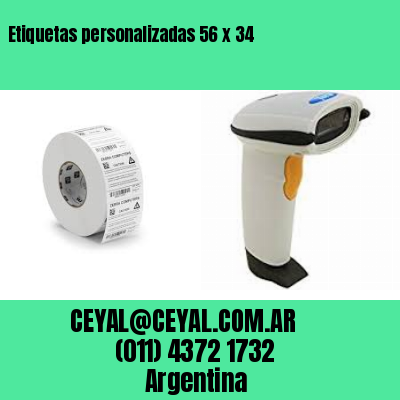 Etiquetas personalizadas 56 x 34