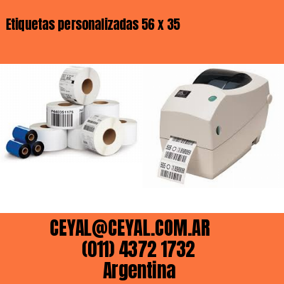 Etiquetas personalizadas 56 x 35
