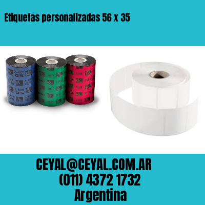 Etiquetas personalizadas 56 x 35