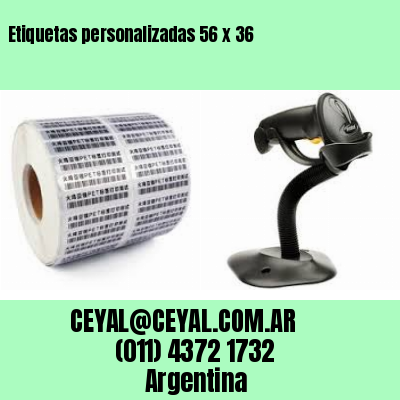 Etiquetas personalizadas 56 x 36