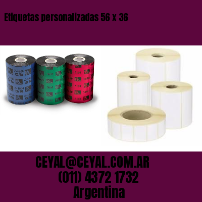 Etiquetas personalizadas 56 x 36