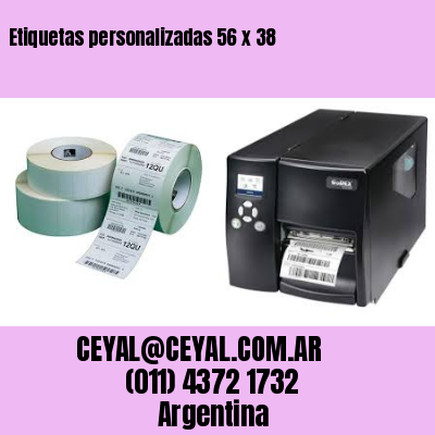 Etiquetas personalizadas 56 x 38