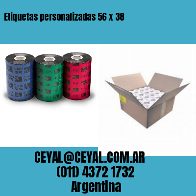 Etiquetas personalizadas 56 x 38