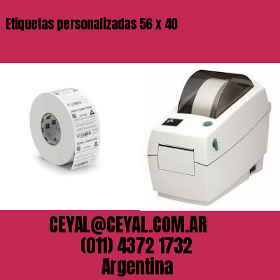 Etiquetas personalizadas 56 x 40