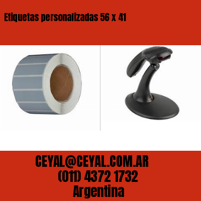Etiquetas personalizadas 56 x 41