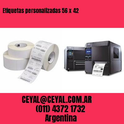 Etiquetas personalizadas 56 x 42