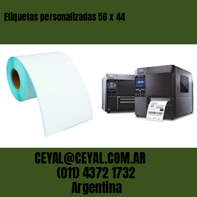 Etiquetas personalizadas 56 x 44