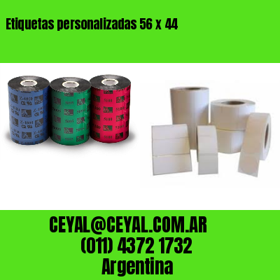 Etiquetas personalizadas 56 x 44