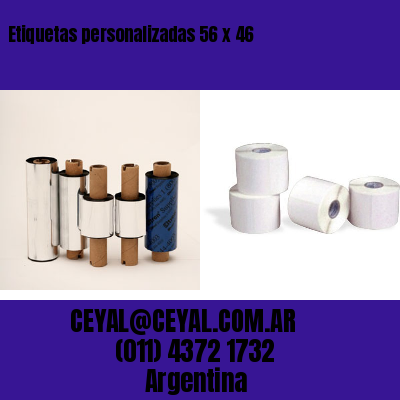 Etiquetas personalizadas 56 x 46