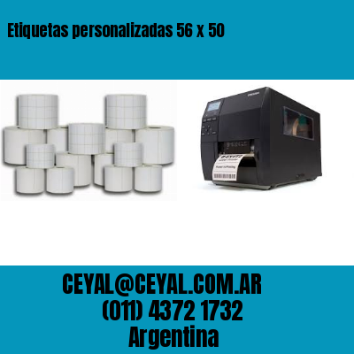 Etiquetas personalizadas 56 x 50