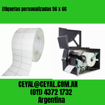 Etiquetas personalizadas 56 x 66