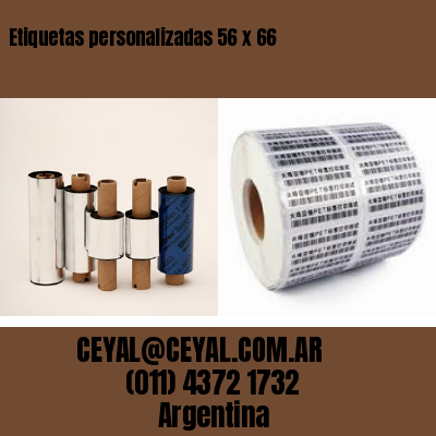 Etiquetas personalizadas 56 x 66