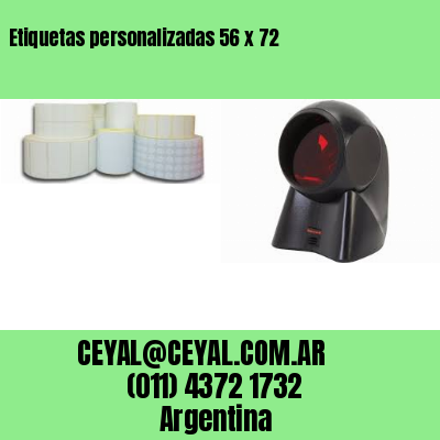 Etiquetas personalizadas 56 x 72