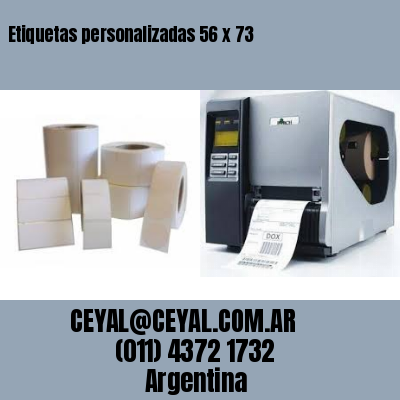 Etiquetas personalizadas 56 x 73