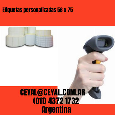 Etiquetas personalizadas 56 x 75